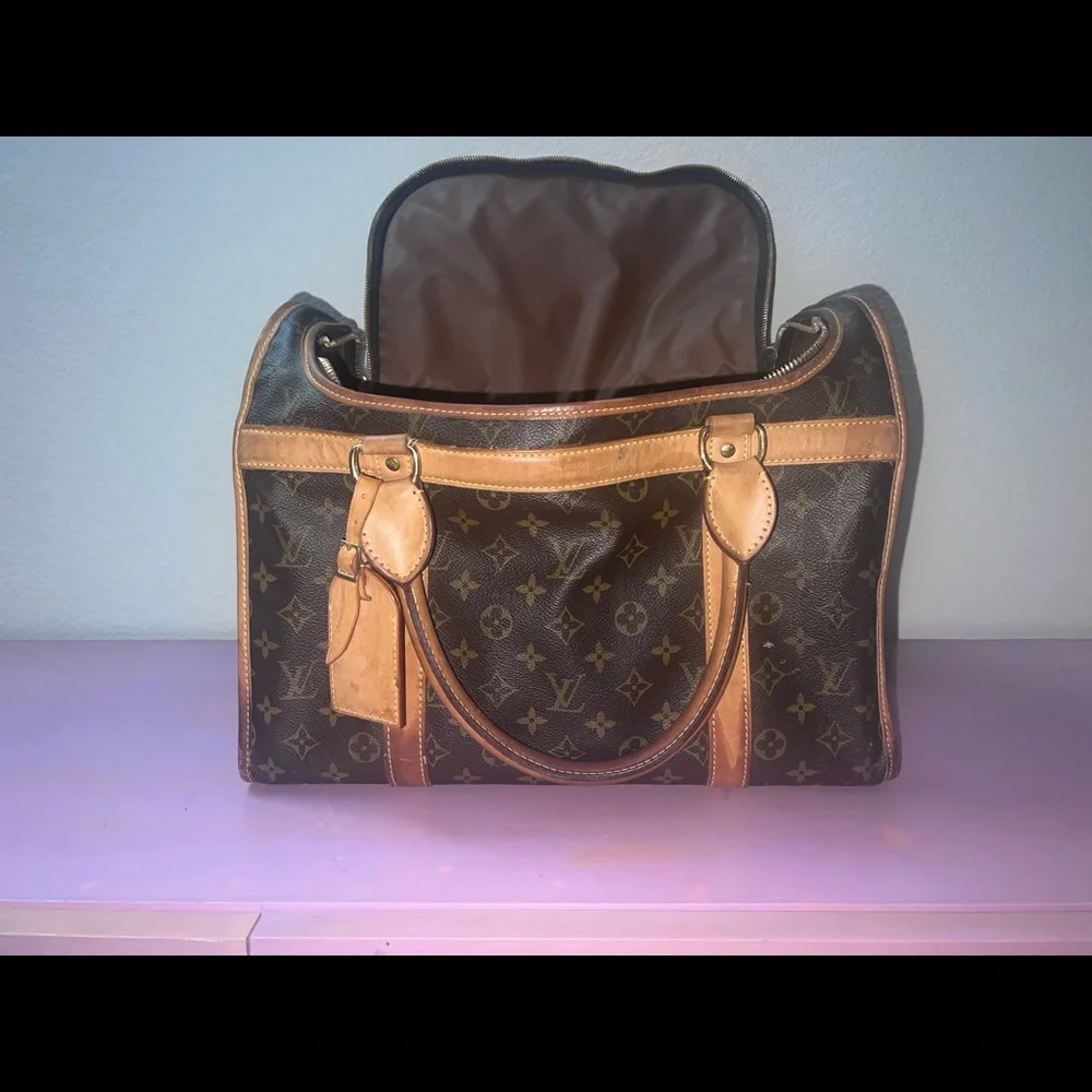 LV Monogram Sac Chien 40 Pet Carrier Hand Bag SM